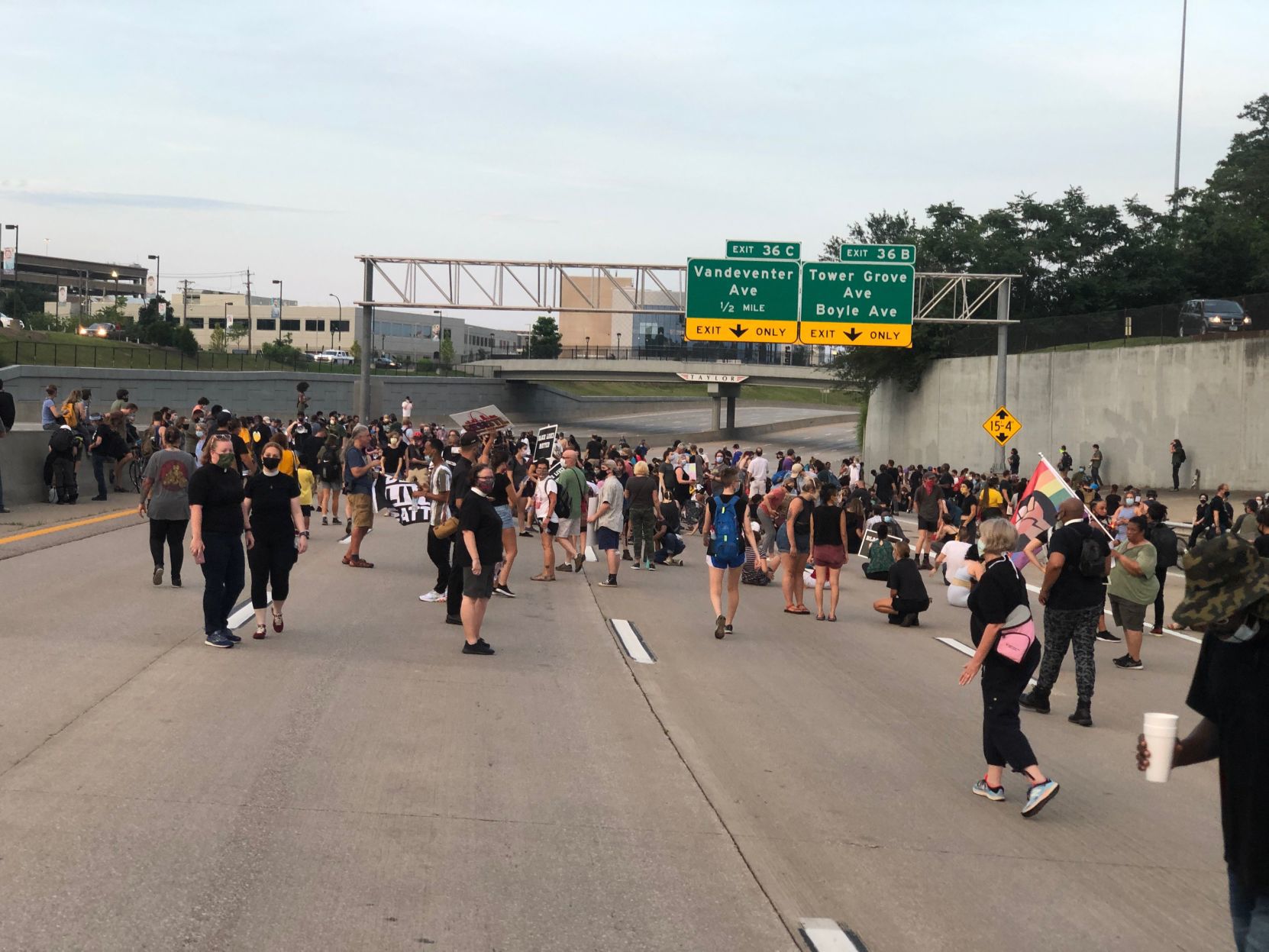 Friday night Central West End protest